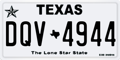 TX license plate DQV4944