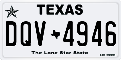 TX license plate DQV4946