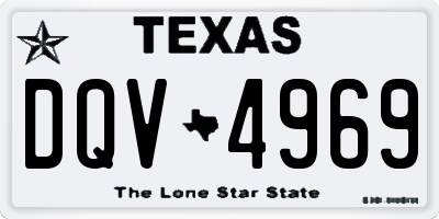TX license plate DQV4969