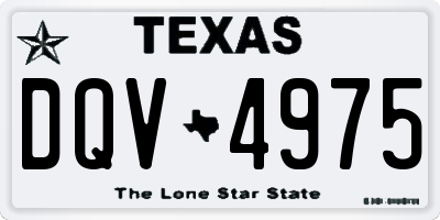 TX license plate DQV4975