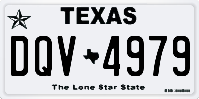 TX license plate DQV4979
