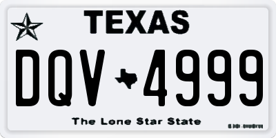 TX license plate DQV4999