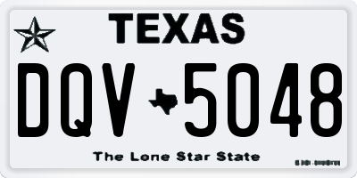 TX license plate DQV5048