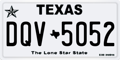 TX license plate DQV5052