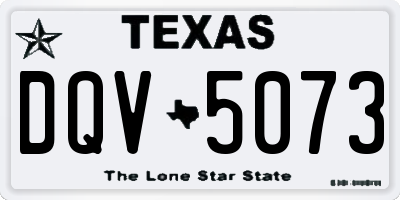 TX license plate DQV5073