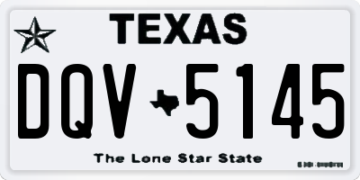 TX license plate DQV5145