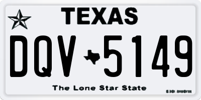 TX license plate DQV5149