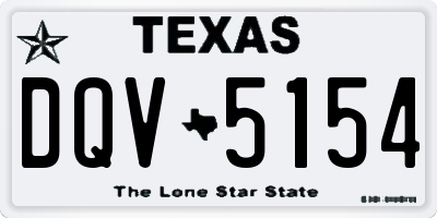 TX license plate DQV5154