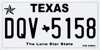 TX license plate DQV5158