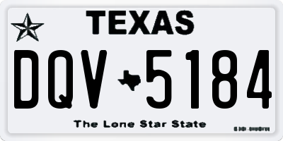 TX license plate DQV5184