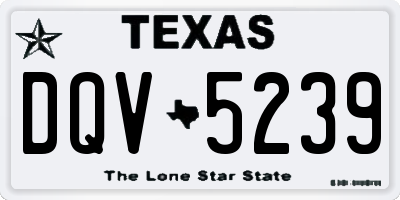 TX license plate DQV5239