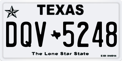 TX license plate DQV5248