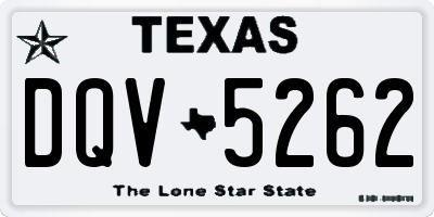 TX license plate DQV5262