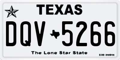 TX license plate DQV5266