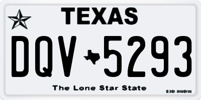 TX license plate DQV5293