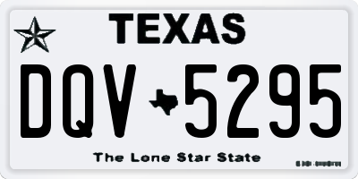 TX license plate DQV5295