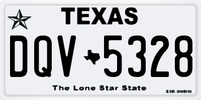 TX license plate DQV5328