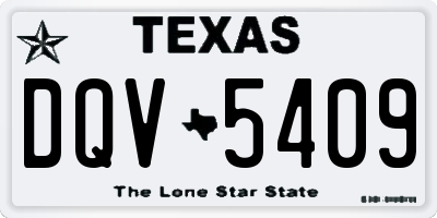 TX license plate DQV5409