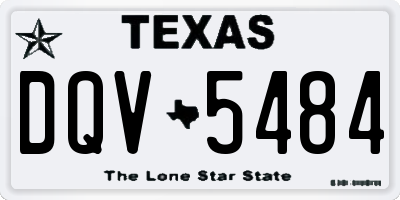 TX license plate DQV5484