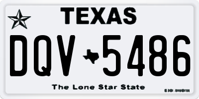 TX license plate DQV5486
