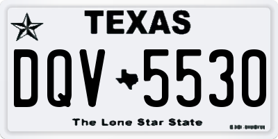 TX license plate DQV5530