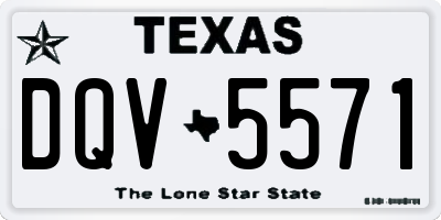 TX license plate DQV5571