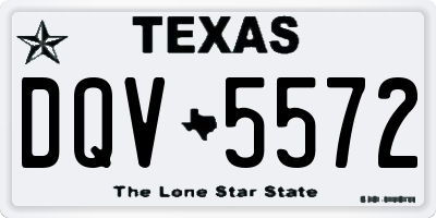TX license plate DQV5572