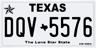TX license plate DQV5576