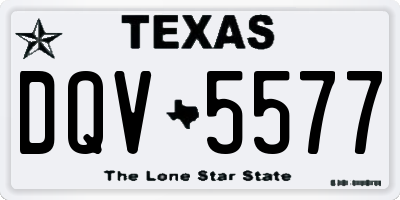TX license plate DQV5577