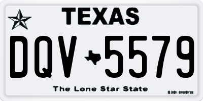 TX license plate DQV5579