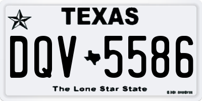 TX license plate DQV5586