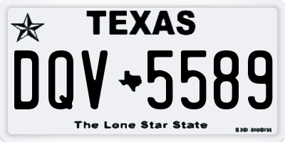 TX license plate DQV5589
