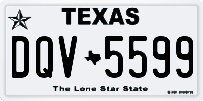 TX license plate DQV5599