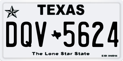 TX license plate DQV5624