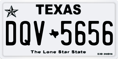 TX license plate DQV5656