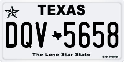 TX license plate DQV5658