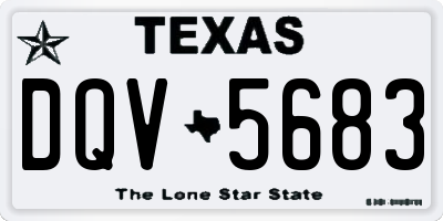 TX license plate DQV5683