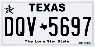 TX license plate DQV5697