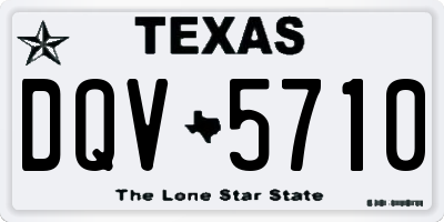 TX license plate DQV5710