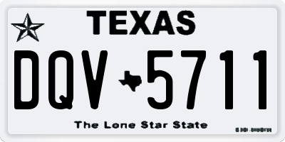 TX license plate DQV5711