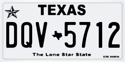 TX license plate DQV5712