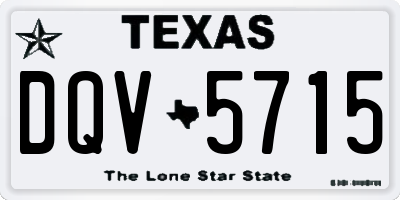 TX license plate DQV5715