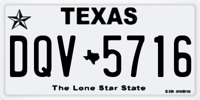 TX license plate DQV5716