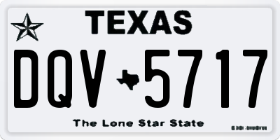 TX license plate DQV5717