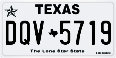 TX license plate DQV5719