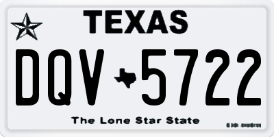TX license plate DQV5722