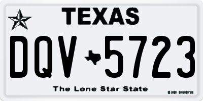 TX license plate DQV5723