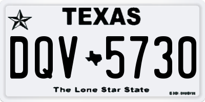 TX license plate DQV5730