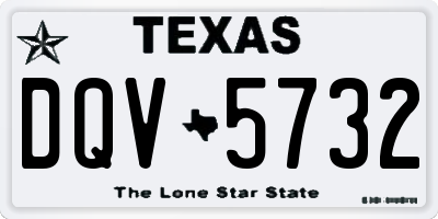 TX license plate DQV5732