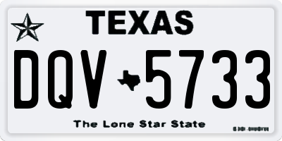 TX license plate DQV5733